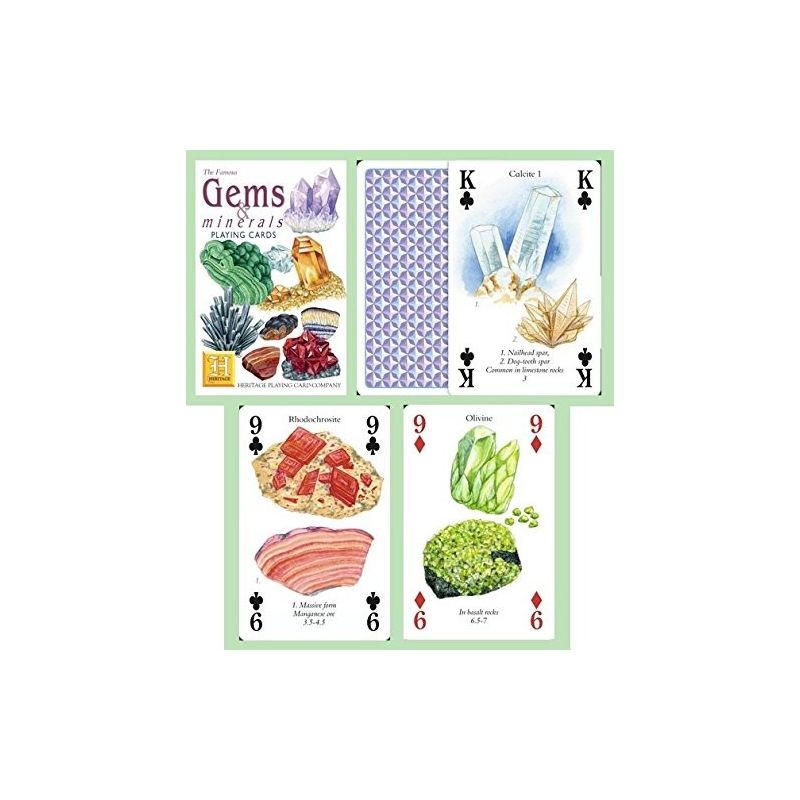 Heritage Playing Cards - Gems & Minerals Playing Cards