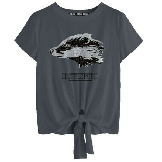 Harry Potter Hufflepuff T-Shirt - Reverse Sequins - L