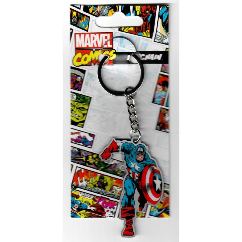 Captain America Metal Keychain
