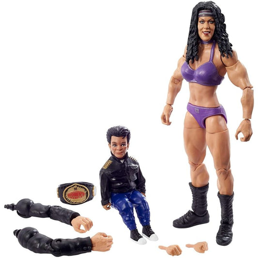 Chyna Wrestle Mania Action Figure with WWE Women’s Championship & Paul Ellering & Rocco Build-A-Figure Pieces, 6"