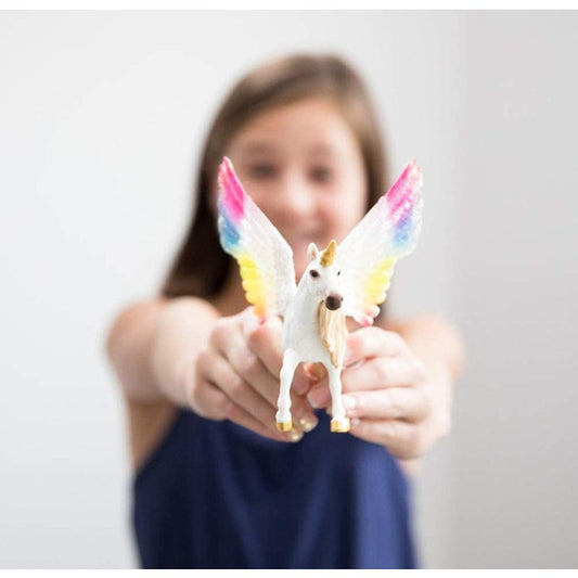 Winged Rainbow Unicorn Foal Figure