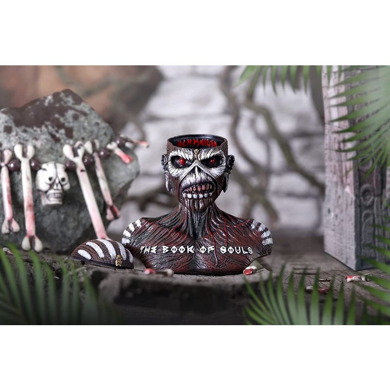 Officially Licensed Iron Maiden The Book of Souls Bust Box (Small) Brown, 11.5cm