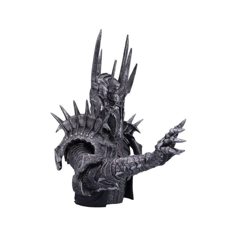 Nemesis Now Officially Licensed Lord of The Rings Sauron Bust, Silver, 39cm