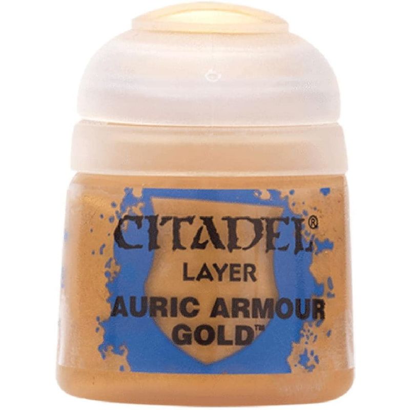 Games Workshop Warhammer Citadel Layer Paint Auric Armour Gold 12ml