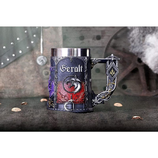 Officially Licensed The Witcher Trinity Tankard, Black, 15.5cm