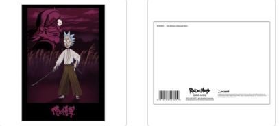 RICK AND MORTY (SAMURAI RICK) POSTCARD PRINT A6 (1 CARD SUPPLIED)