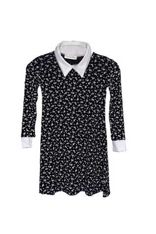 Gothic School Girl Pattern Swing Dress (Age 7-8)