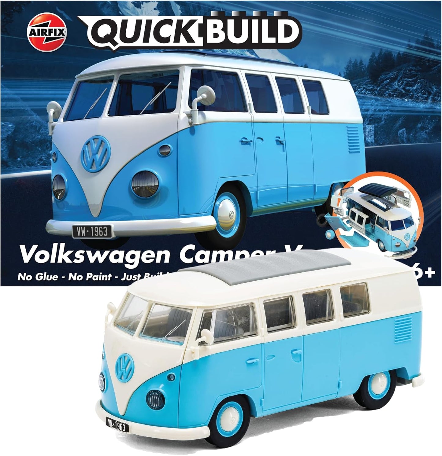 Airfix QUICKBUILD Model Car Kit - VW Camper Van