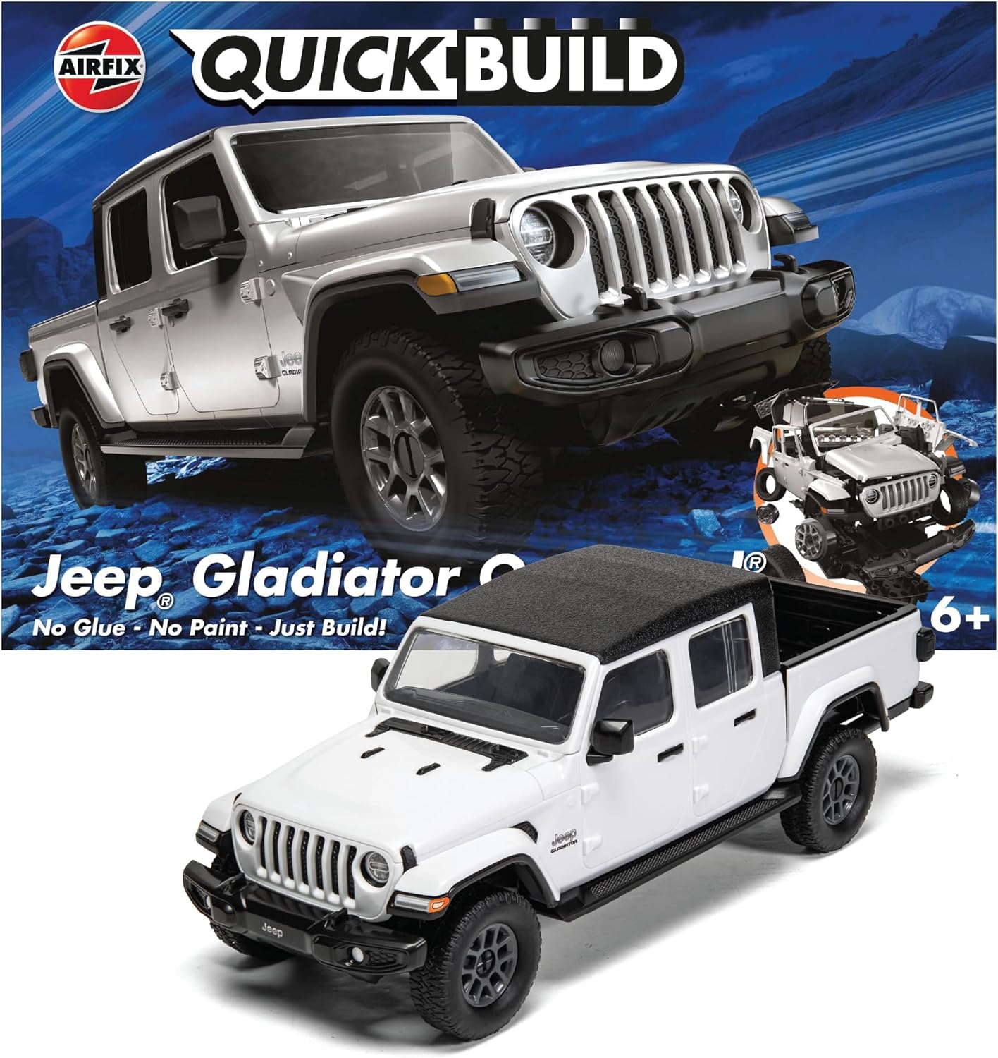 Airfix QUICKBUILD Model Car Kit - Jeep Gladiator Overland