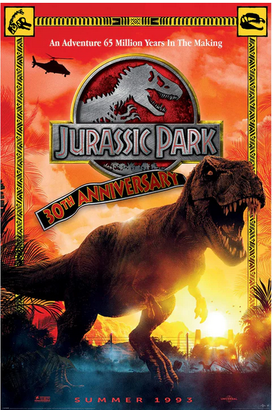 Jurassic Park 30th Anniversary Poster 61x91.5 cm | 24x36 inch New