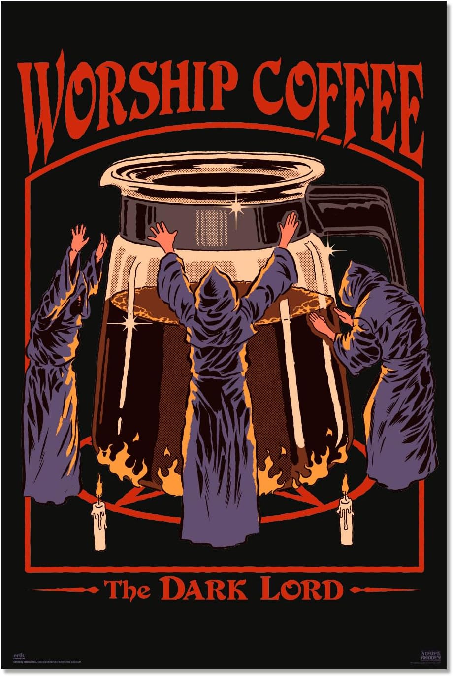 Steven Rhodes Worship Coffee Maxi Poster