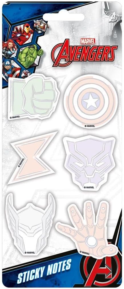 Avengers Hero Club Self-Stick Notes Set (Pack of 8)
