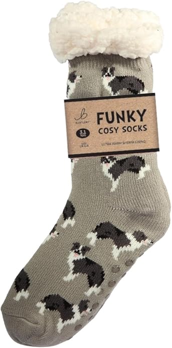 Funky Cosy Sherpa Socks - Size 6-11
