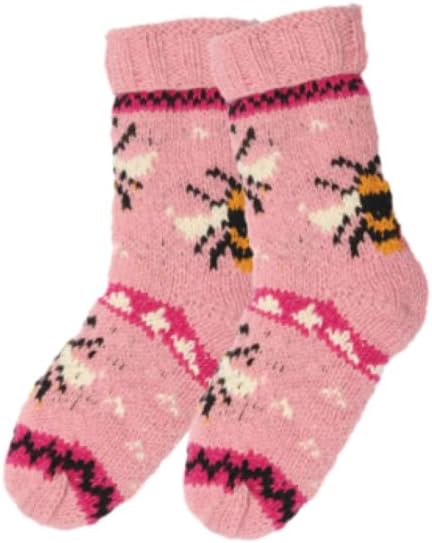 Bartleby Long Wool Knit Socks - Bees