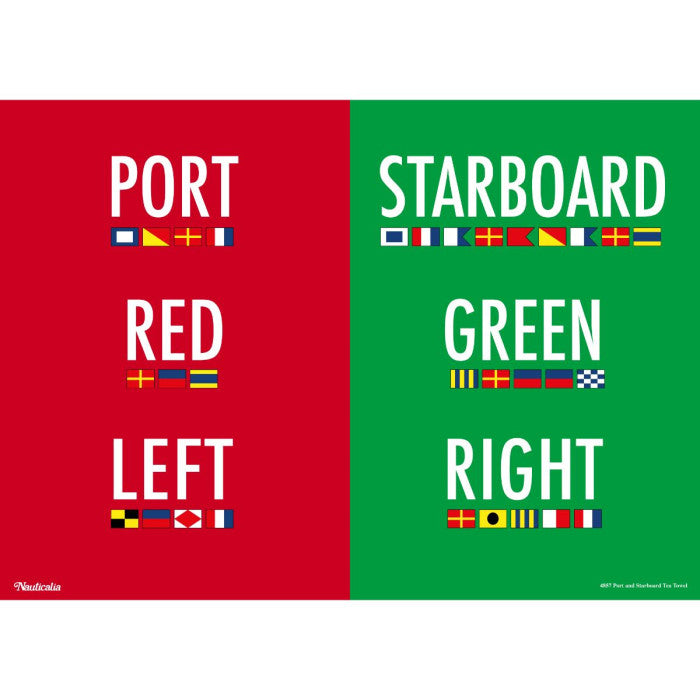 Port and Starboard Tea Towel