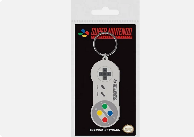 NINTENDO (SNES CONTROLLER) PVC KEYCHAIN