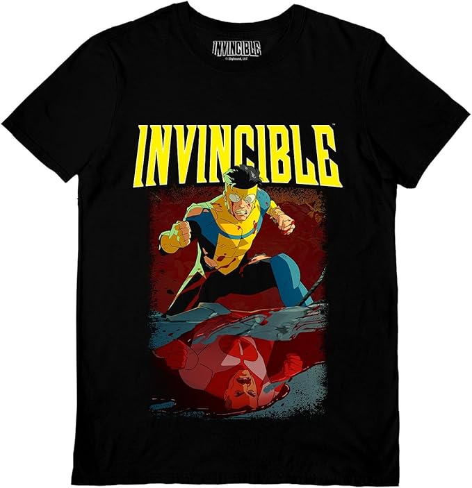 Invincible Reflection Black Unisex T-Shirt, Size XL