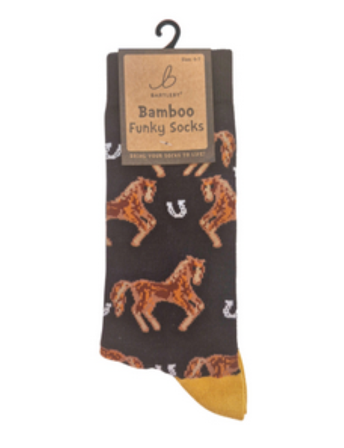 Ladies Funky Bamboo Socks - Country Horse