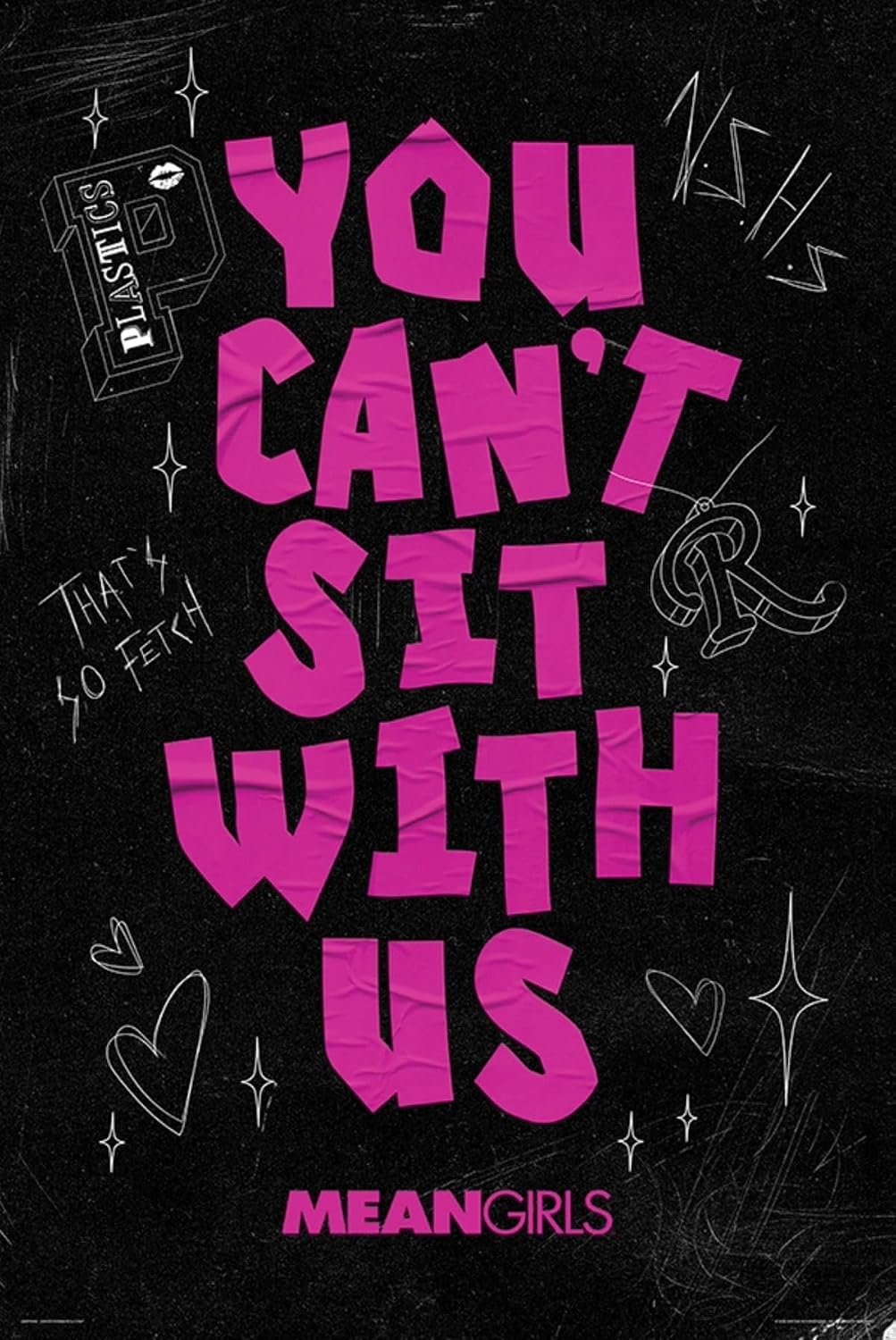 Mean Girls Can’t Sit With Us 61 x 91.5cm / 24.2 x 35.8 inches Maxi Poster