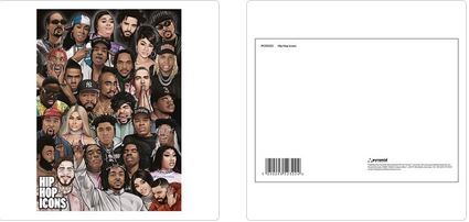 HIP HOP ICONS POSTCARD PRINT A6 (1 CARD SUPPLIED)