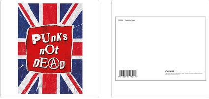 PUNK'S NOT DEAD POSTCARD PRINT A6 (1 CARD SUPPLIED)