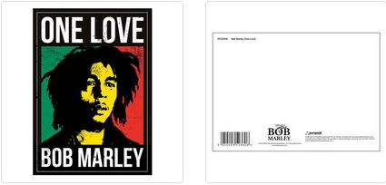BOB MARLEY (ONE LOVE) POSTCARD PRINT A6 (1 CARD SUPPLIED)