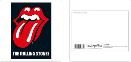 THE ROLLING STONES (LIPS) POSTCARD PRINT A6 (1 CARD SUPPLIED)