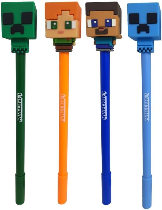 Inkredible Erasable Pen with Minecraft Chibi Style Topper (1 SUPPLIED)