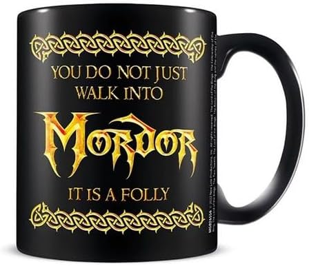 The Lord of The Rings (Walk Into Mordor) Black Mug