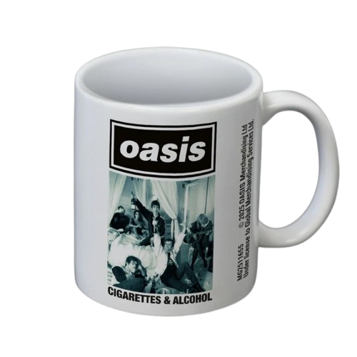 Oasis, Cigarettes and Alcohol White Mug