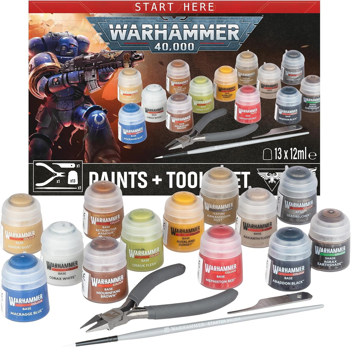 Games Workshop - Warhammer 40,000 - Paints + Tools (2026 Edition)