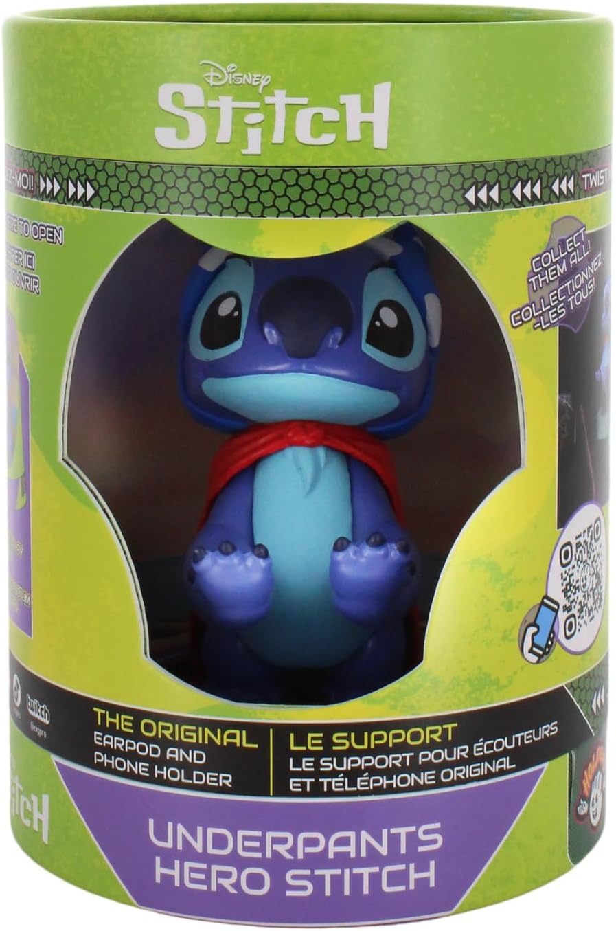Lilo & Stitch: Underpants Hero Stitch Holdems, Mini Cable Guys Phone Stand and Device Holder