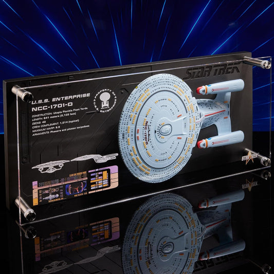 Star Trek USS Enterprise NCC-1701-D Replica Plaque 15x7 (38x17.5cm)