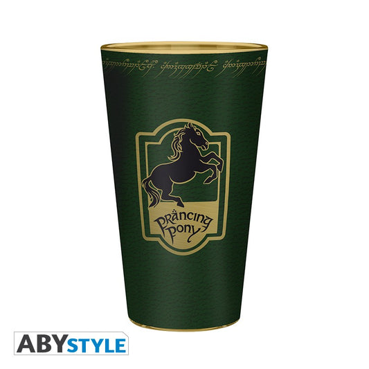The Lord of The Rings - Glass XXL - 400 ml - Prancing Pony, Green