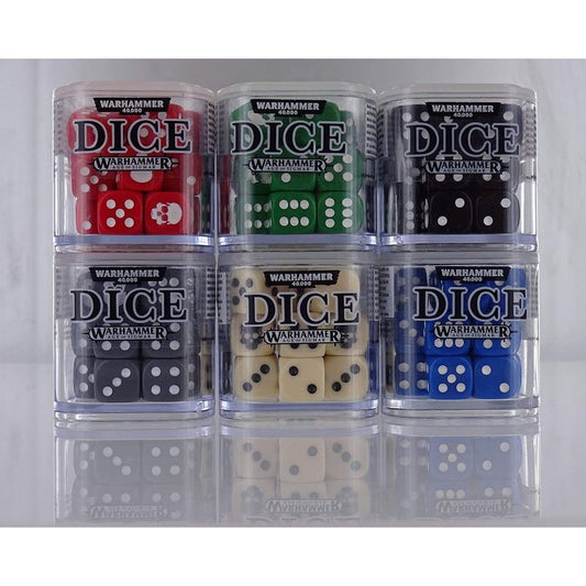 Warhammer - 20 dices 6 side Pack - Colour Chosen At Random (1 pack of 20 dice supplied)
