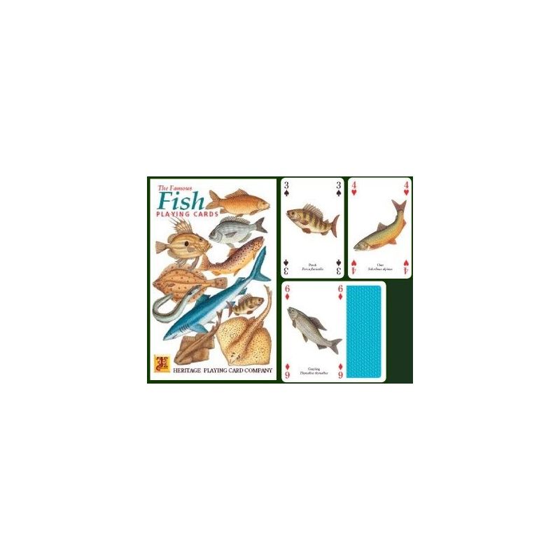 Heritage Playing Cards Fish. Fresh Water & Sea