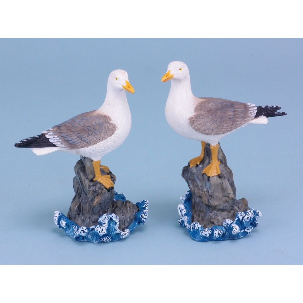 Seagull on Rock, 14cm