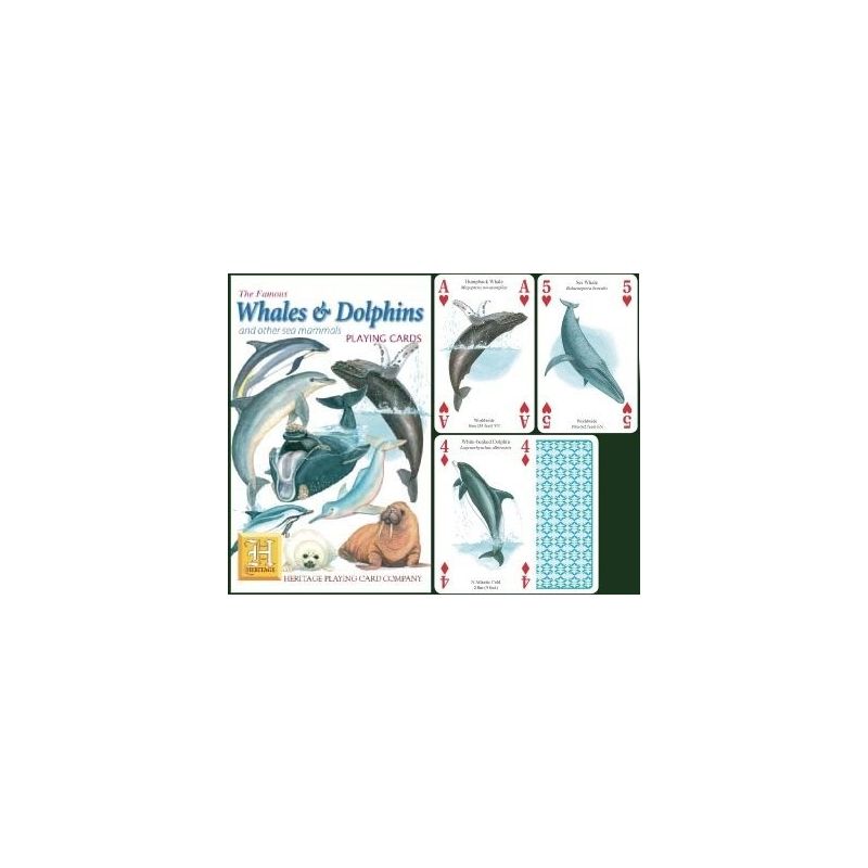 Heritage Playing Cards - Whales and Dolphins
