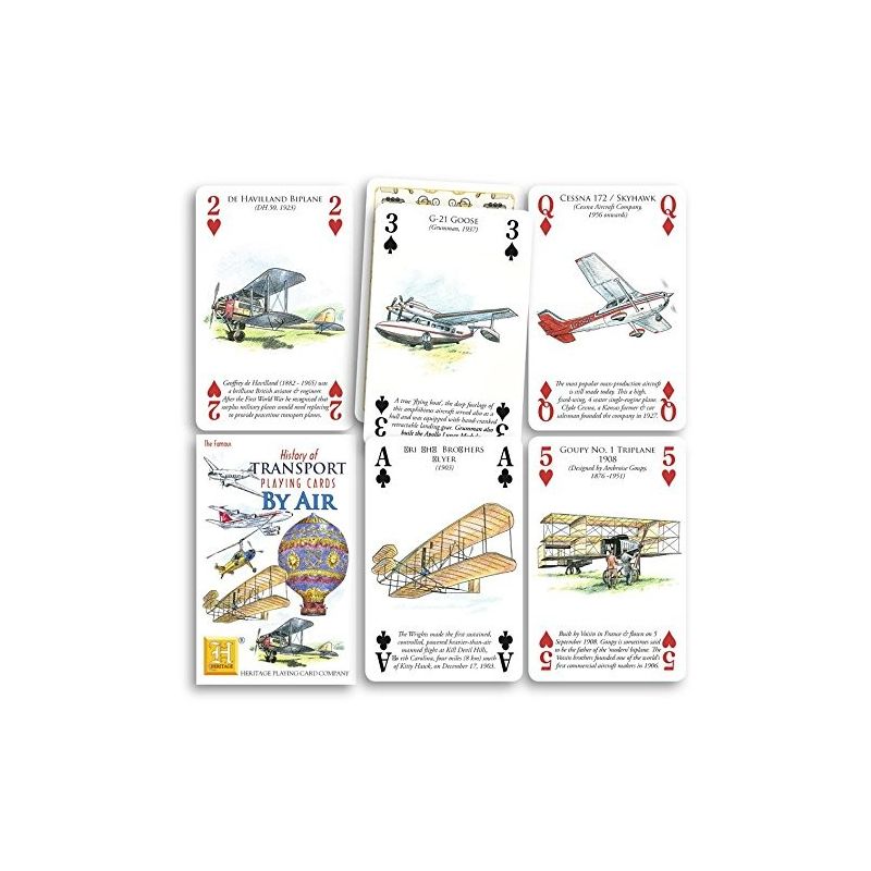 HISTORY OF TRANSPORT PLAYING CARDS BY AIR