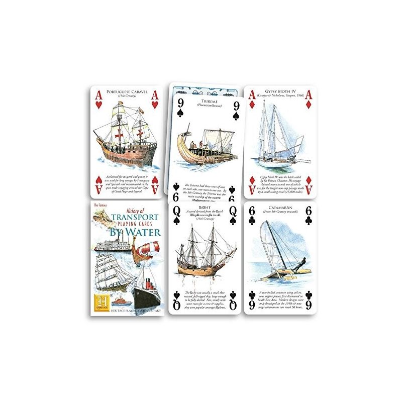 HISTORY OF TRANSPORT PLAYING CARDS BY WATER