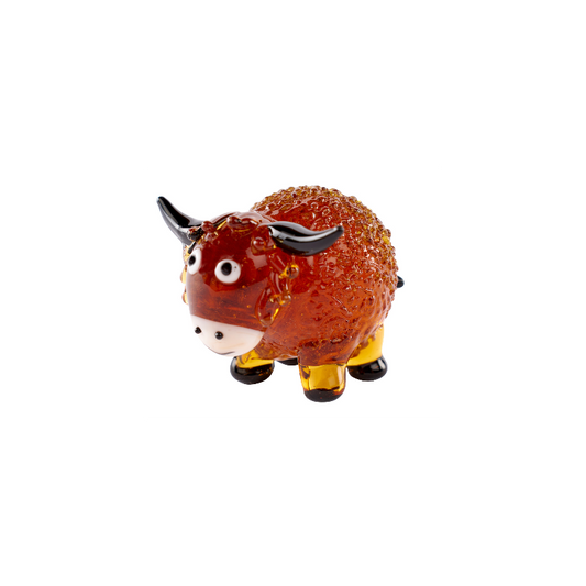 Mini Glass Highland Cow
