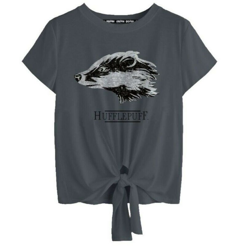 Harry Potter Hufflepuff T-Shirt - Reverse Sequins - L