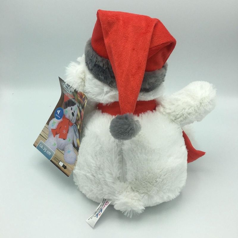 Sunkid Christmas Teddy Bear - Bear with Lights and sound - 25 cm