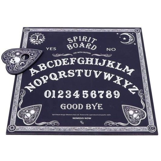Black and White Spirit Board with Planchette, MDF/Polyester, 38.5cm