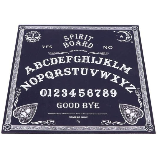 Black and White Spirit Board with Planchette, MDF/Polyester, 38.5cm