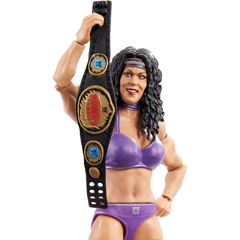 Chyna Wrestle Mania Action Figure with WWE Women’s Championship & Paul Ellering & Rocco Build-A-Figure Pieces, 6"