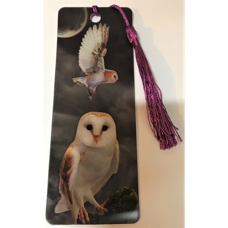 Scottish Barn Owls Lenticular Bookmark Ruler