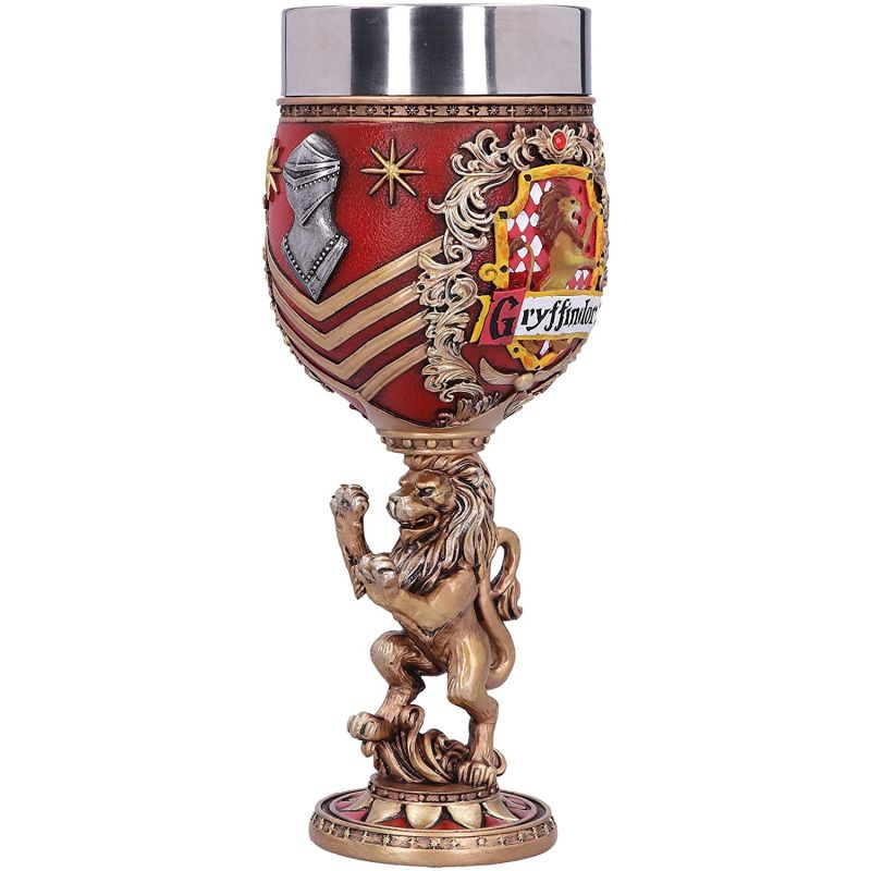 Harry Potter Gryffindor Hogwarts House Collectable Goblet, Red Gold, 19.5cm