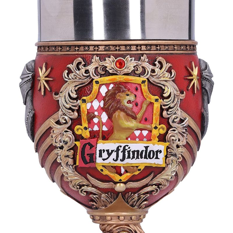 Harry Potter Gryffindor Hogwarts House Collectable Goblet, Red Gold, 19.5cm