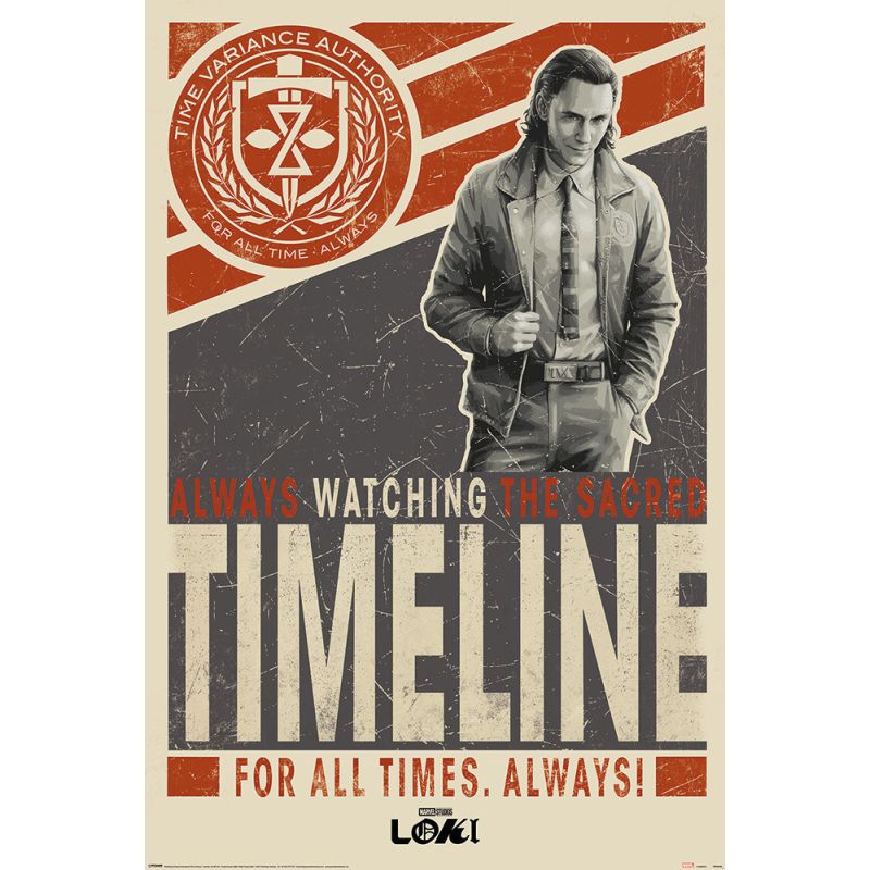 Loki Timeline maxi wall poster 61cm X 91cm